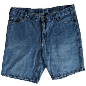 Rk Brand Mens Jean Shorts Size 42 Denim Cutoffs Cotton Blue Pockets
